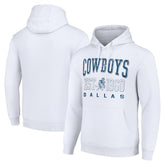 Dallas Cowboys Starter Unisex Throwback Logo Pullover Hoodie White - NFL