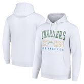 Los Angeles Chargers Starter Unisex Throwback Logo Pullover Hoodie White - NFL