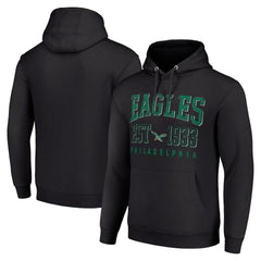 Philadelphia Eagles Starter Unisex Throwback Logo Pullover Hoodie Black - NFL