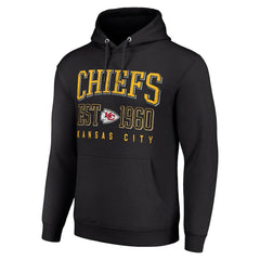 Kansas City Chiefs Starter Unisex Throwback Logo Pullover Hoodie Black - NFL