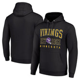 Minnesota Vikings Starter Unisex Throwback Logo Pullover Hoodie Black - NFL