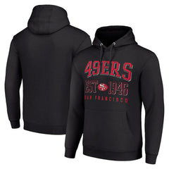 San Francisco 49ers Starter Unisex Throwback Logo Pullover Hoodie Black - NFL