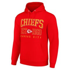 Kansas City Chiefs Starter Unisex Throwback Logo Pullover Hoodie Red - NFL
