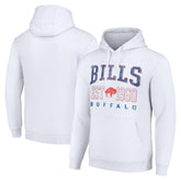 Buffalo Bills Starter Unisex Throwback Logo Pullover Hoodie White - NFL