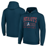 New England Patriots Starter Unisex Throwback Logo Pullover Hoodie Navy - NFL