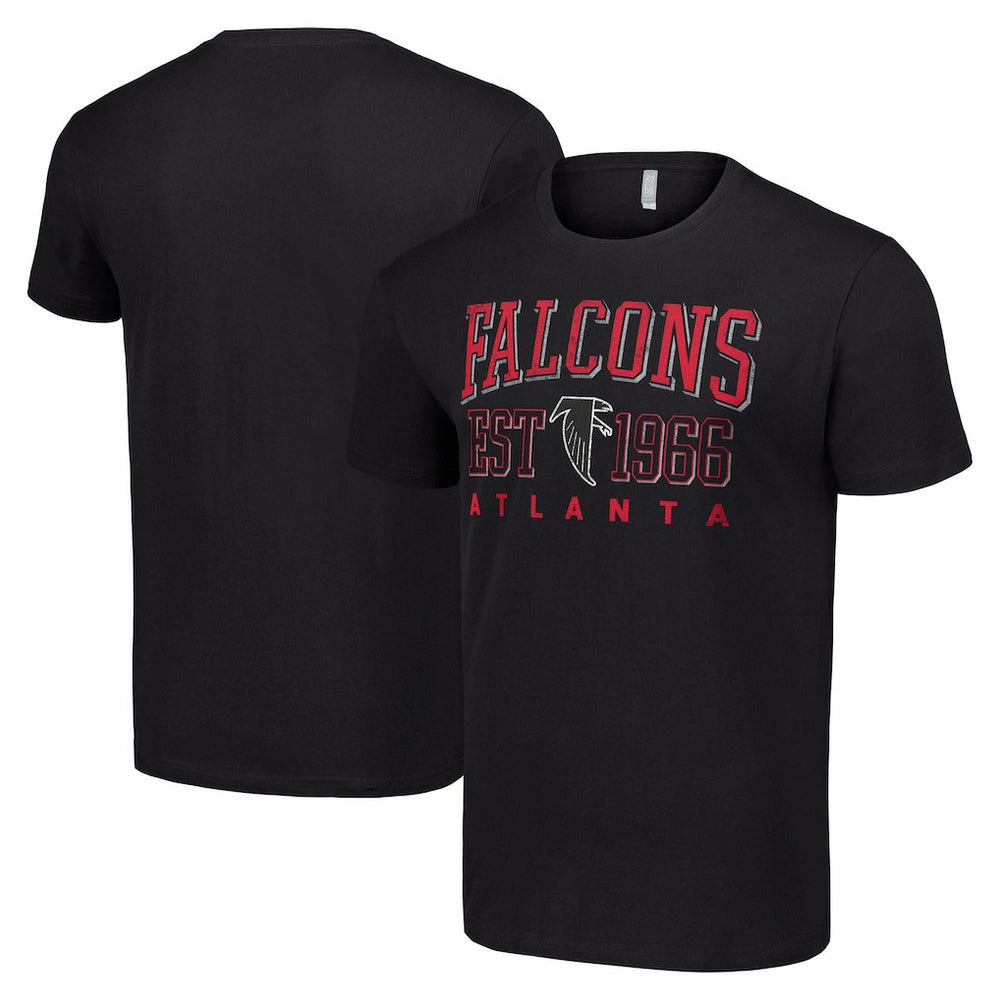 Atlanta Falcons Starter Throwback Logo T-Shirt Black - NFL