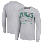 Philadelphia Eagles Starter Throwback Logo Long Sleeve T-Shirt Heather Gray - NFL