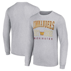 Washington Commanders Starter Throwback Logo Long Sleeve T-Shirt Heather Gray - NFL