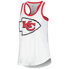 Kansas City Chiefs G-III 4Her by Carl Banks Women's Tater Racerback Tank Top White - NFL
