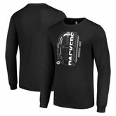 Green Bay Packers Starter Half Helmet Logo Long Sleeve T-Shirt Black - NFL