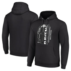 Baltimore Ravens Starter Unisex Half Helmet Logo Pullover Hoodie Black - NFL