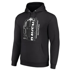 Baltimore Ravens Starter Unisex Half Helmet Logo Pullover Hoodie Black - NFL