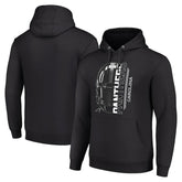 Carolina Panthers Starter Unisex Half Helmet Logo Pullover Hoodie Black - NFL