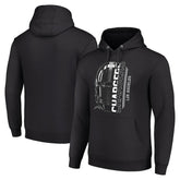 Los Angeles Chargers Starter Unisex Half Helmet Logo Pullover Hoodie Black - NFL