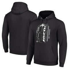 San Francisco 49ers Starter Unisex Half Helmet Logo Pullover Hoodie Black - NFL