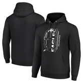 Philadelphia Eagles Starter Unisex Half Helmet Logo Pullover Hoodie Black - NFL