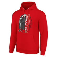Atlanta Falcons Starter Unisex Half Helmet Logo Pullover Hoodie Red - NFL