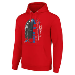 Buffalo Bills Starter Unisex Half Helmet Logo Pullover Hoodie Red - NFL