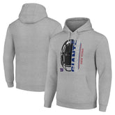 New York Giants Starter Unisex Half Helmet Logo Pullover Hoodie Heather Gray - NFL