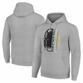 Green Bay Packers Starter Unisex Half Helmet Logo Pullover Hoodie Heather Gray - NFL