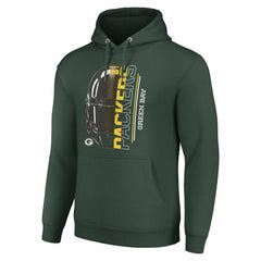 Green Bay Packers Starter Unisex Half Helmet Logo Pullover Hoodie Green - NFL