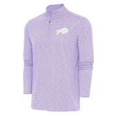 Buffalo Bills Antigua Hunk Quarter-Zip Pullover Top Lavender - NFL