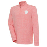Las Vegas Raiders Antigua Bright Quarter-Zip Pullover Top Coral - NFL