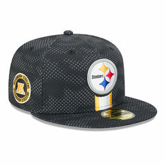 Pittsburgh Steelers New Era 2024 Sideline 59FIFTY Fitted Hat Black - NFL