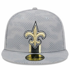 New Orleans Saints New Era 2024 Sideline 59FIFTY Fitted Hat Gray - NFL