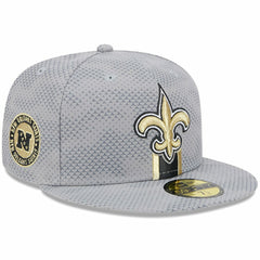 New Orleans Saints New Era 2024 Sideline 59FIFTY Fitted Hat Gray - NFL