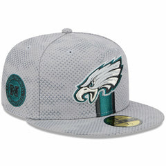 Philadelphia Eagles New Era 2024 Sideline 59FIFTY Fitted Hat Gray - NFL