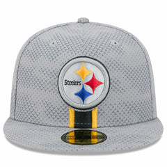 Pittsburgh Steelers New Era 2024 Sideline 59FIFTY Fitted Hat Gray - NFL