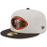Cleveland Browns New Era 2024 Sideline Historic 59FIFTY Fitted Hat Stone/Brown - NFL
