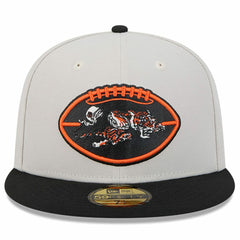 Cincinnati Bengals New Era 2024 Sideline Historic 59FIFTY Fitted Hat Stone/Black - NFL