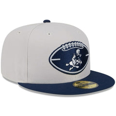 Dallas Cowboys New Era 2024 Sideline Historic 59FIFTY Fitted Hat Stone/Navy - NFL