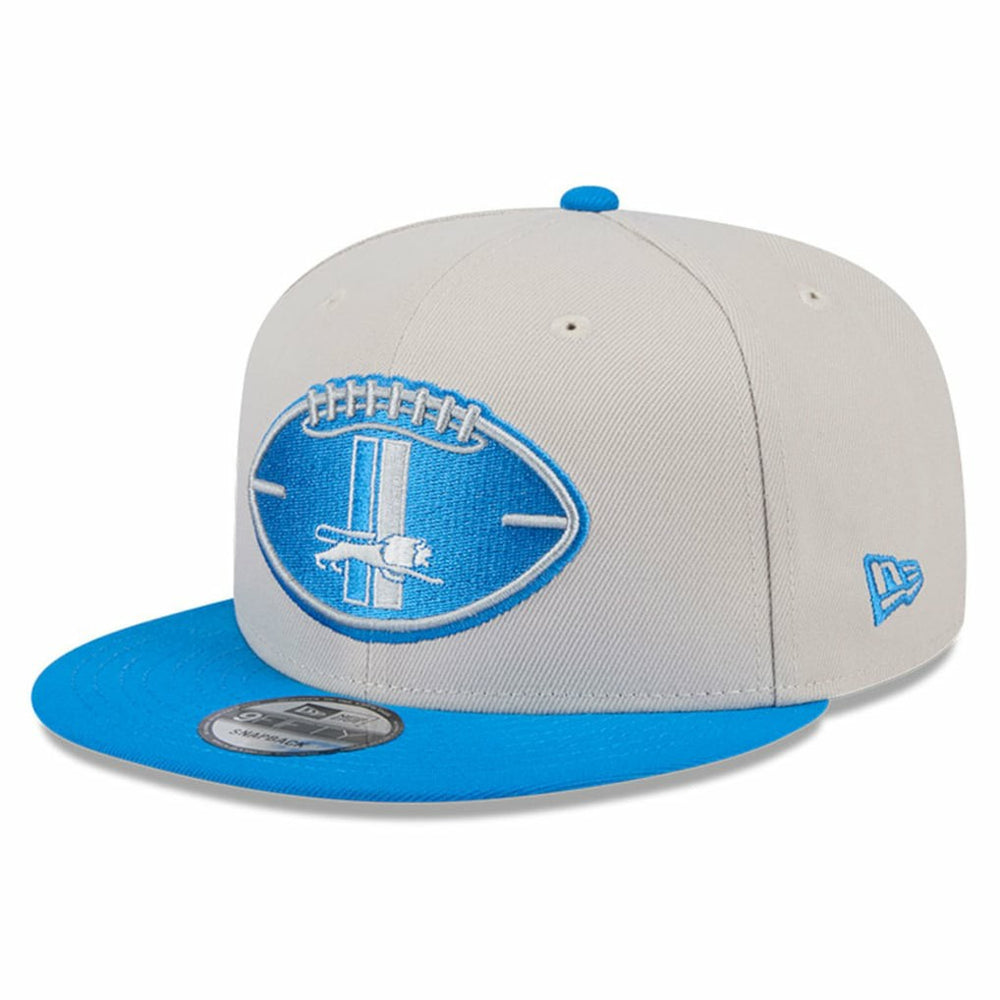 Detroit Lions New Era 2024 Sideline Historic 9FIFTY Snapback Hat Stone/Blue - NFL