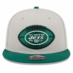 New York Jets New Era 2024 Sideline Historic 9FIFTY Snapback Hat Stone/Green - NFL