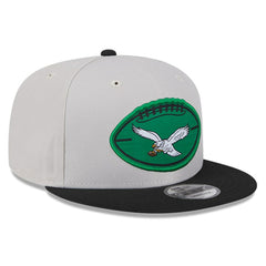 Philadelphia Eagles New Era 2024 Sideline Historic 9FIFTY Snapback Hat Stone/Black - NFL