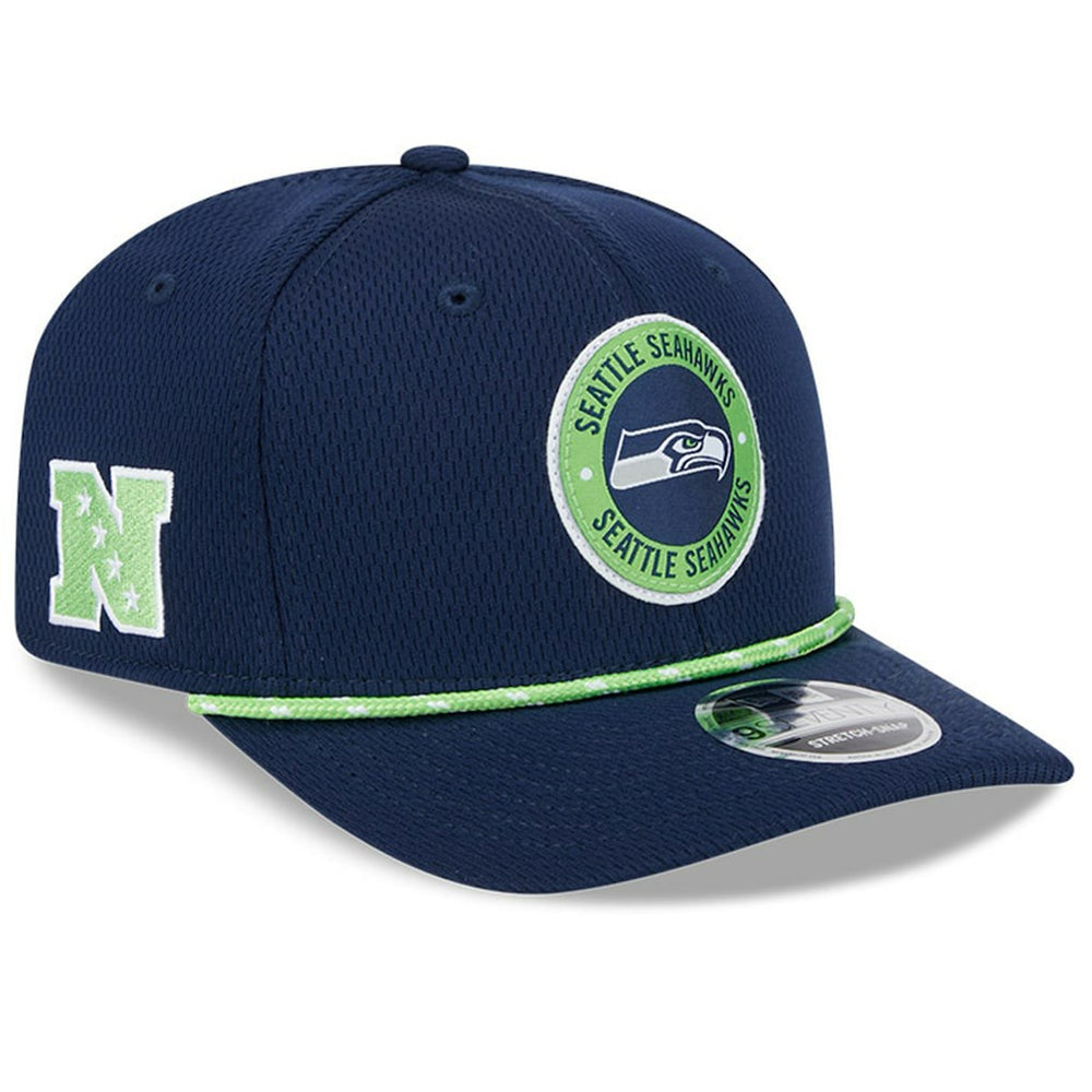Seattle Seahawks New Era 2024 Sideline 9SEVENTY Stretch-Snap Hat College Navy - NFL