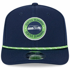 Seattle Seahawks New Era 2024 Sideline 9SEVENTY Stretch-Snap Hat College Navy - NFL