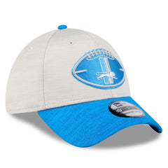 Detroit Lions New Era 2024 Sideline Historic 39THIRTY Flex Hat Stone/Blue - NFL