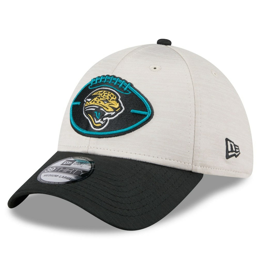 Jacksonville Jaguars New Era 2024 Sideline Historic 39THIRTY Flex Hat Stone/Teal - NFL