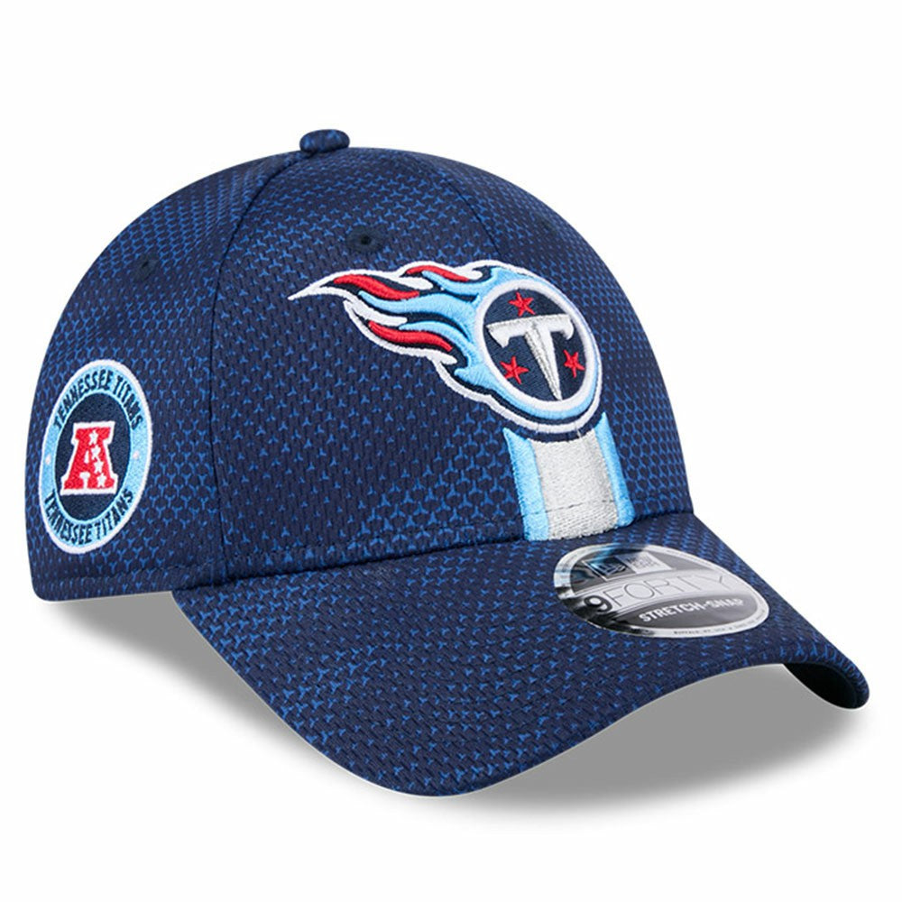 Tennessee Titans New Era 2024 Sideline 9FORTY Stretch-Snap Hat Navy - NFL