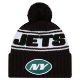 New York Jets New Era 2024 Sideline Cuffed Knit Hat with Pom Black - NFL