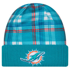 Miami Dolphins New Era Sideline Statement Cuffed Knit Hat Aqua - NFL