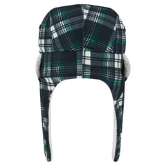 New York Jets New Era Sideline Plaid Sherpa Trapper Hat Black - NFL
