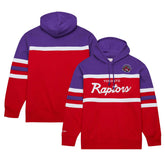 Mitchell & Ness - Toronto Raptors Head Coach Pullover Hoodie - Red/Purple