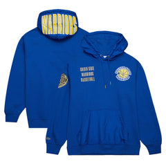 Mitchell & Ness - Golden State Warriors Team OG 2.0 Vintage Logo Fleece Pullover Hoodie - Royal