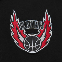 Mitchell & Ness - Portland Trail Blazers Team OG 2.0 Vintage Logo Fleece Pullover Hoodie - Black