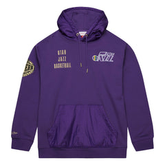 Mitchell & Ness - Utah Jazz Team OG 2.0 Vintage Logo Fleece Pullover Hoodie - Purple